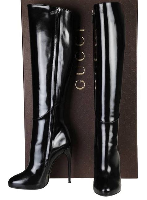 gucci platforms boots|high heel gucci boots.